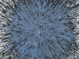 Star - with silver leafing  - 35 x 35