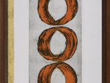 Three Enso's - With 24K Gold Leaf JP