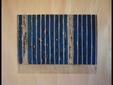 Jim Powlan blue bars with white